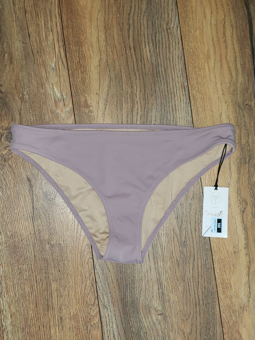 Shade & Shore Mauve Cheeky Bikini Bottom